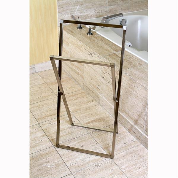 Polished Chrome Steel Construction Towel Rack Z549303